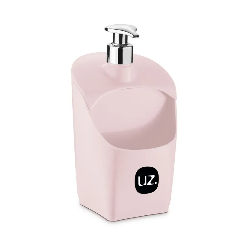 Porta Detergente Sabão Líquido Dispenser Com Suporte Para Esponja Plástico Uz