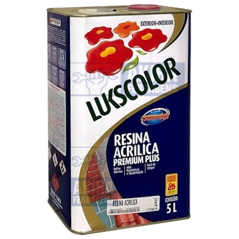 Resina Acrilica Lukscolor 5 L Embeleza Protege Impermeabili