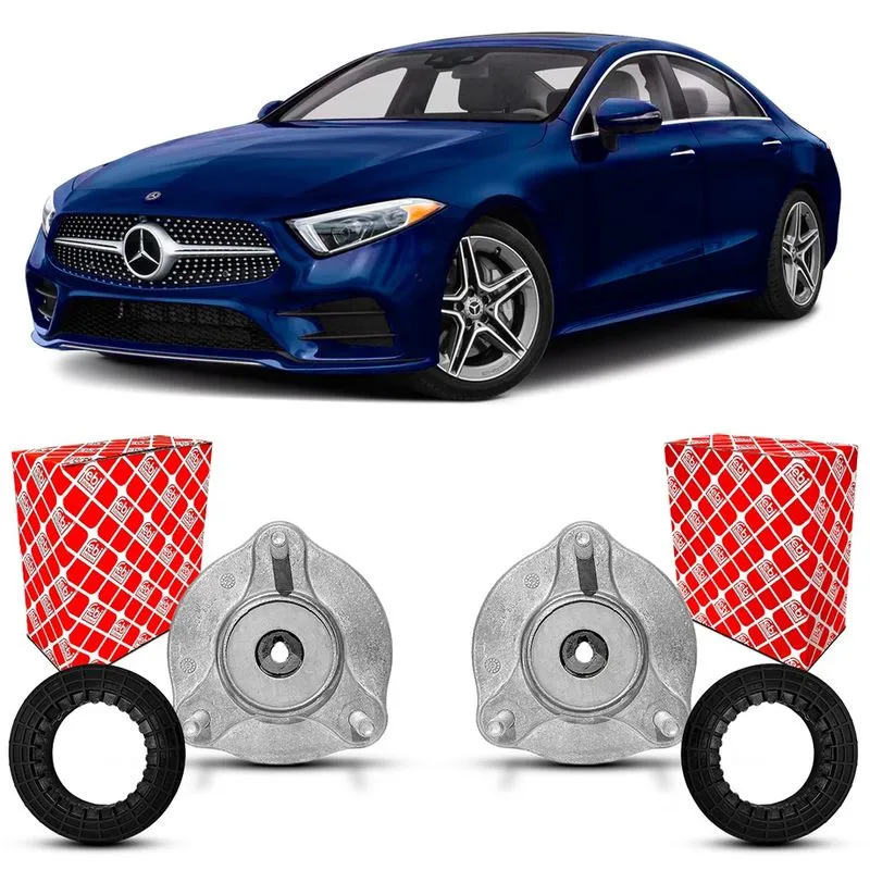 Par Coxim Batente Suporte Febi Bilstein Rolamento Amortecedor Dianteiro Suspensão Mercedes Benz CLS450 C257 2019