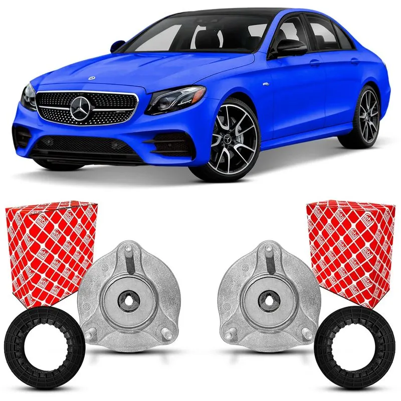 Par Coxim Batente Original Febi Bilstein Rolamento Amortecedor Dianteiro Mercedes Benz E53 amg W213 2018 2019 2020