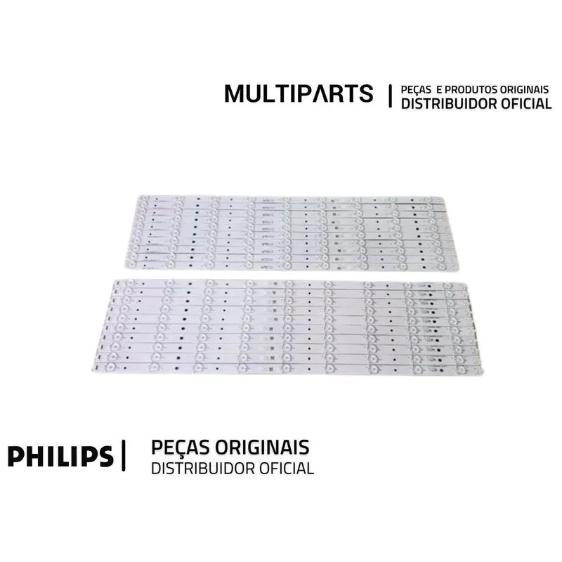 20 Barras Led Tv Philips 65 Polegadas 65pfg6659/78 Kit