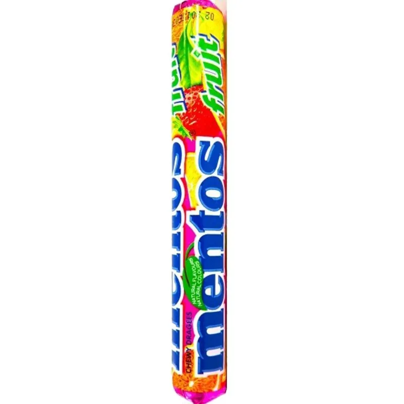 Caramelos Masticables Mentos sabor a Frutas x 30 g