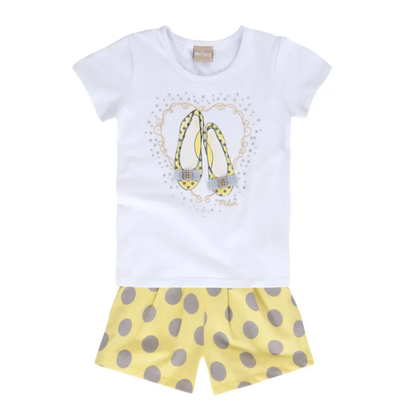Conjunto infantil menina em cotton e molicotton sarjado M5065.0001.1