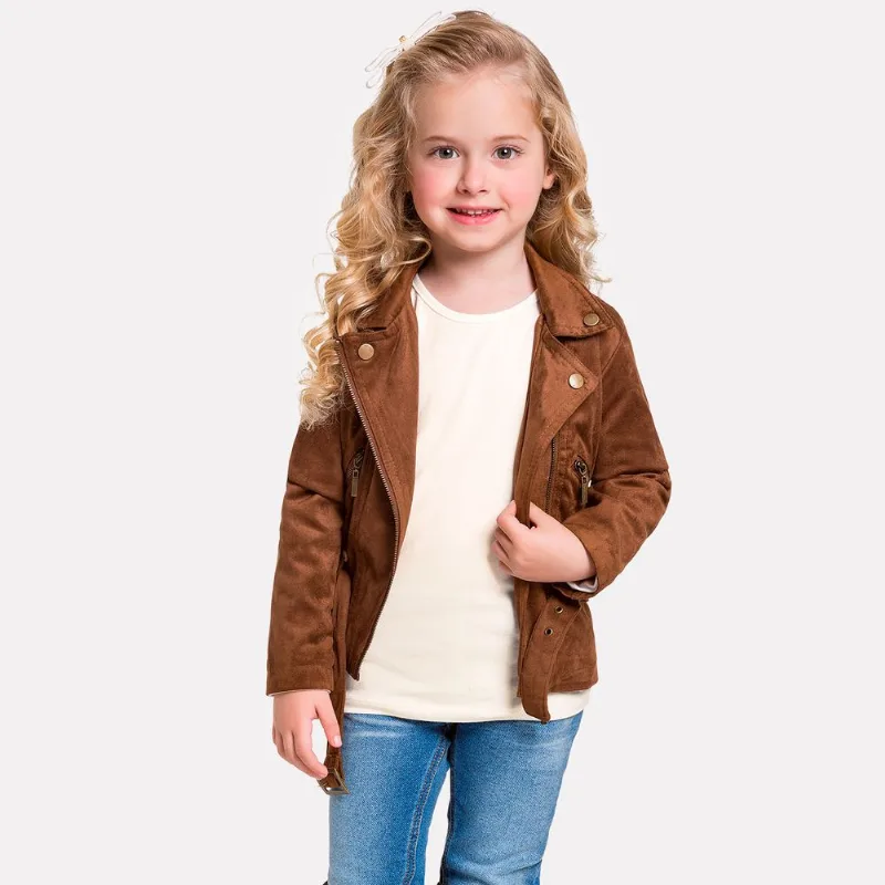 Jaqueta Infantil Feminina Milon Camurça 10607.8542.1