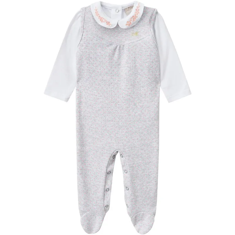Macacão Bebê Feminino Milon Piquet Francês e Cotton 10502.0467.M