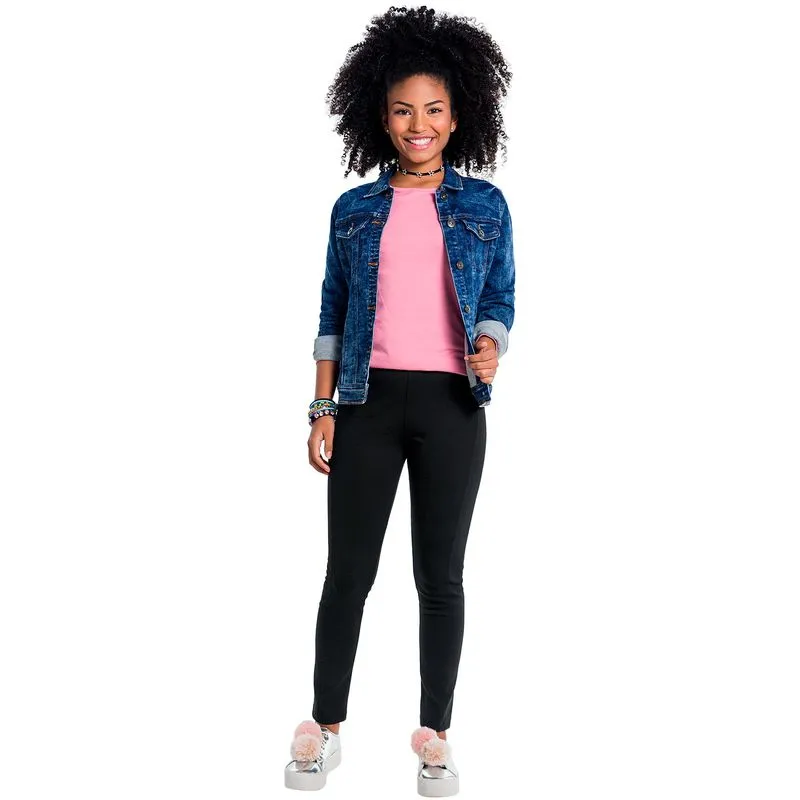 Calça Teen Feminina Amora Suedine 51135.6826.14