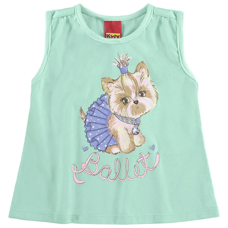 Blusa Infantil Feminina Kyly Meia Malha 109460.70064.3