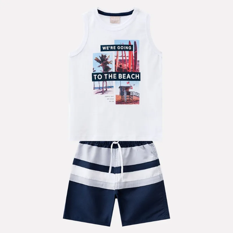 Conjunto Infantil Masculino Regata + Bermuda Milon 11294.0001.1