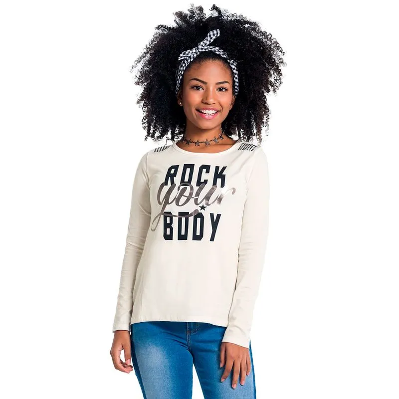 Blusa Teen Feminina Amora Meia Malha 51088.9010.18