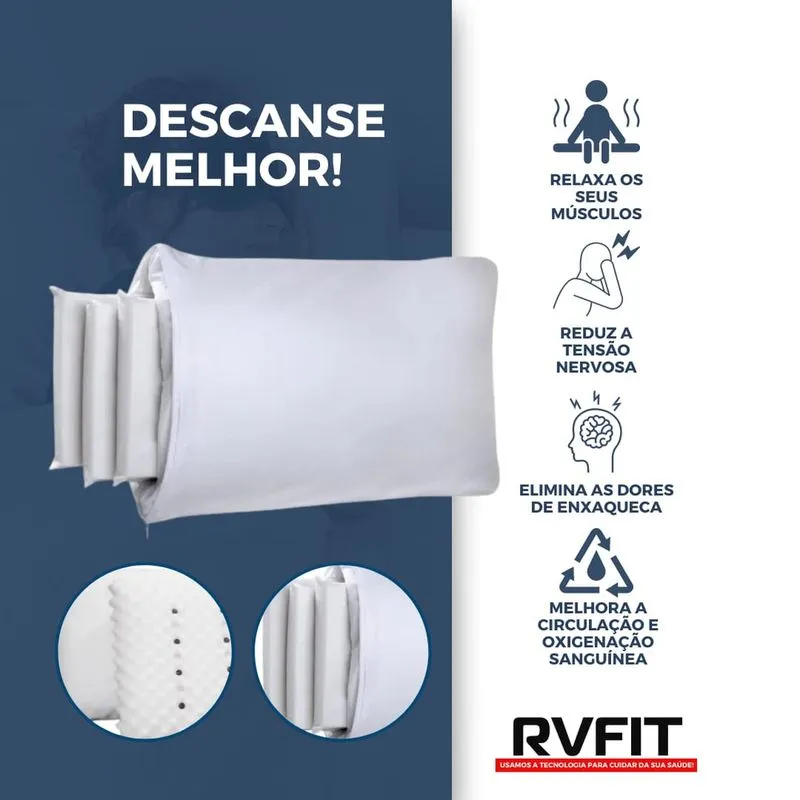 Travesseiro c/ Camadas Alivia Dores No Pescoço Full Rvfit
