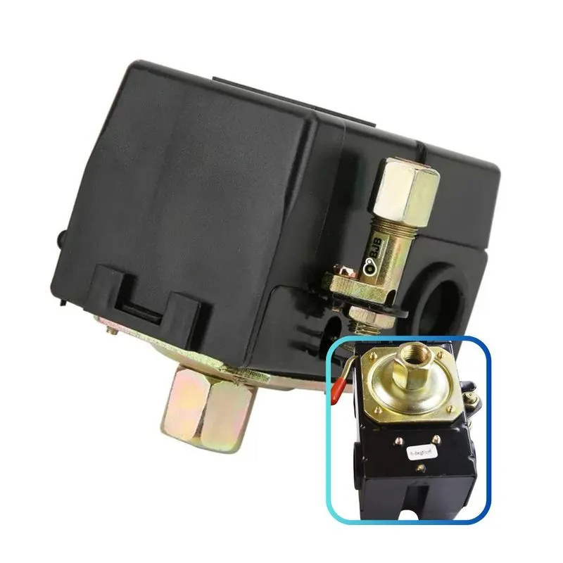 Pressostato Automático 80-120 Libras Para Compressor 1 Vias