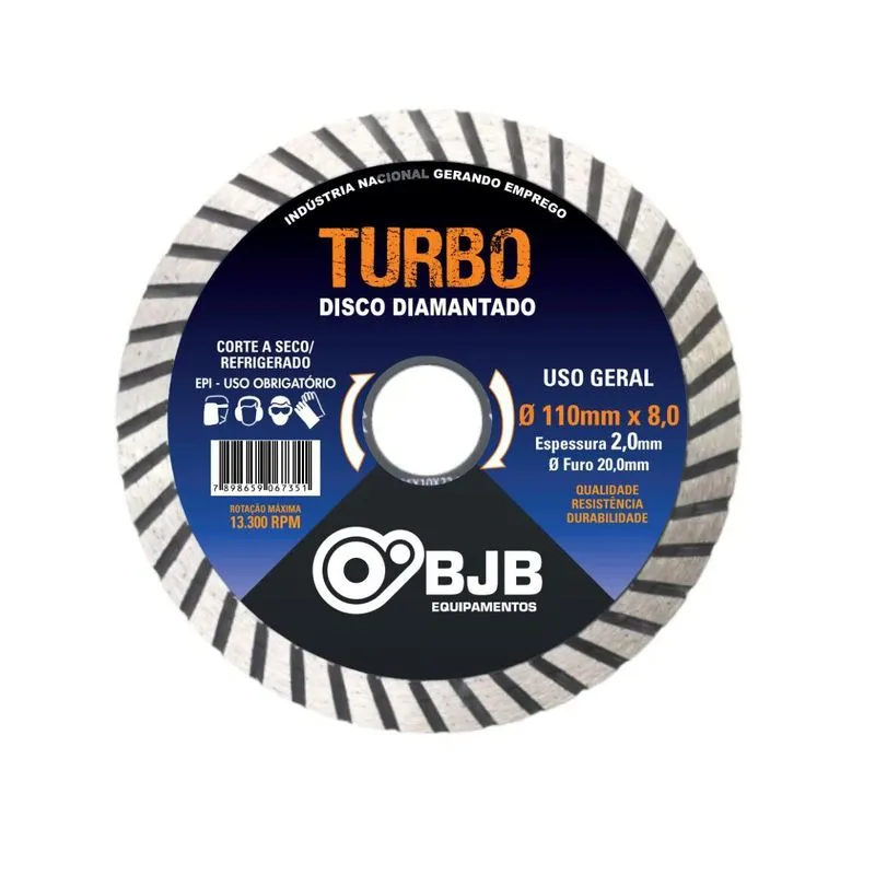 Turbo Disco De Corte Diamantado Para Serra Marmore De 20mm