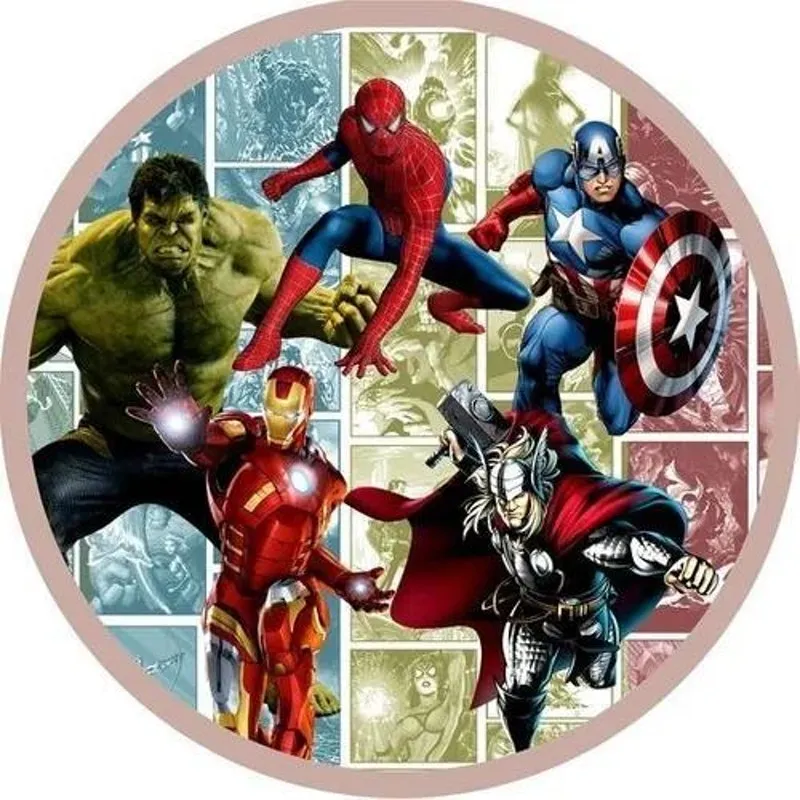 Kit 6 Capas+6guardanapo Sousplat Supla Vingadores