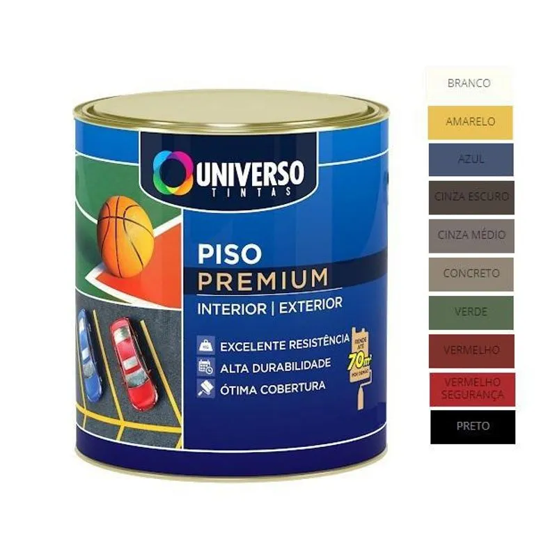 Tinta Piso Universo Premium 900ml - Cores