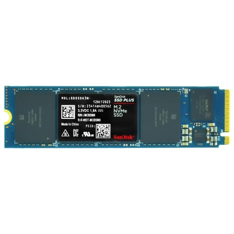 Ssd Sandisk M.2 500gb Plus Nvme - Sdssda3n-500g-g26