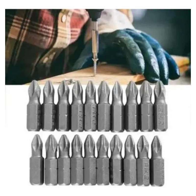 Bits Phillips Makita Ph2-25mm Caixa Com 10 Uni Chave Madeira