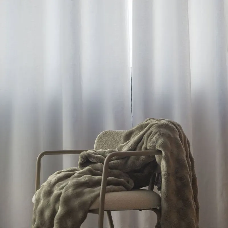 Cortina Duo Ecco 2 Painéis De 260X170Cm Branco Camesa