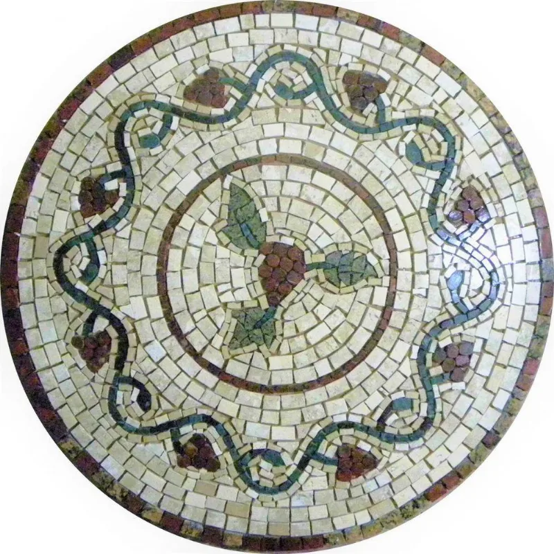 Mandala Mosaico Floral Rosone Bacco Tamanho 100cm