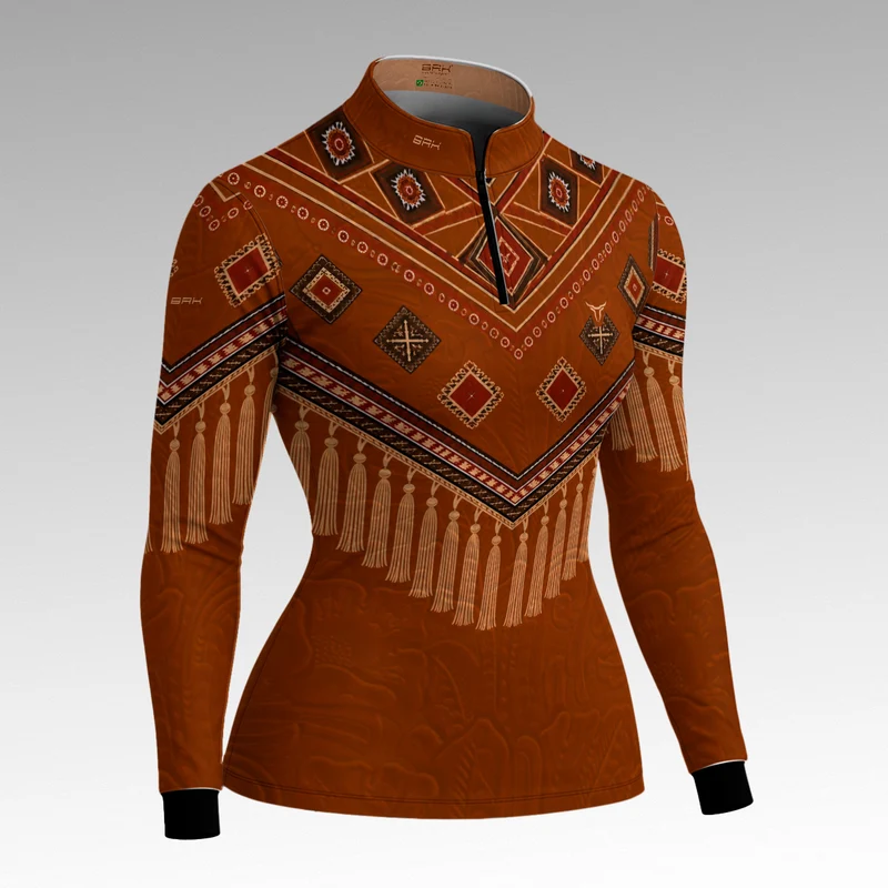 Camisa Feminina Apache Terracota com UV50+ GG