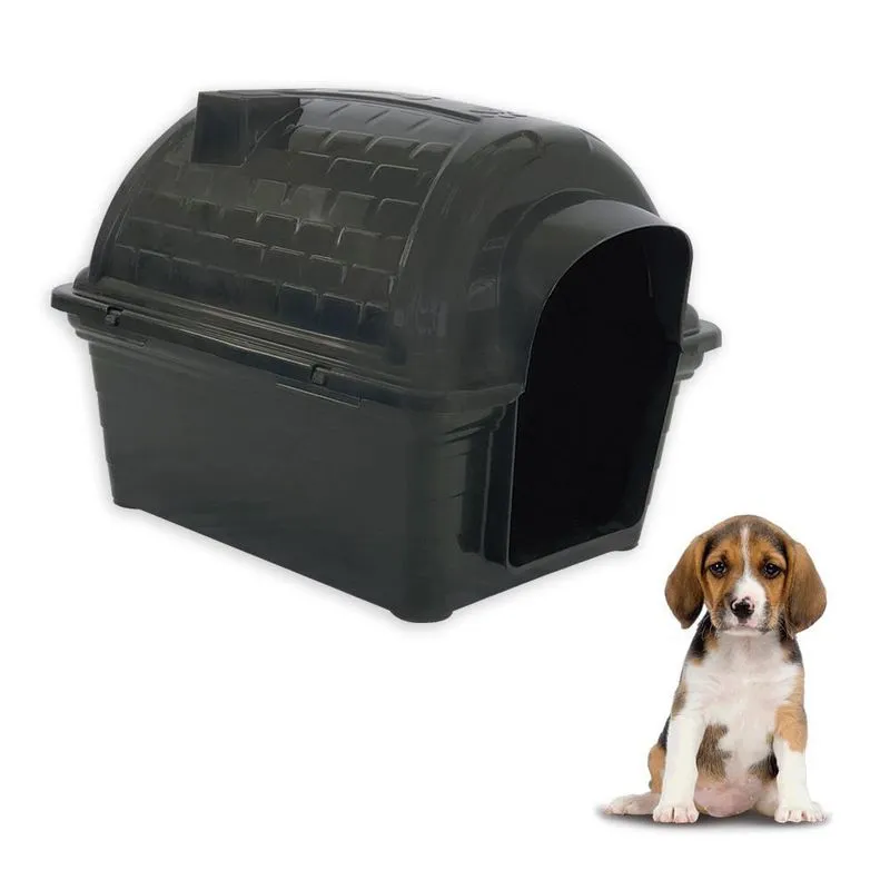 Casinha Pet Raças Pequenas N1 Iglu Para Cachorro Preta