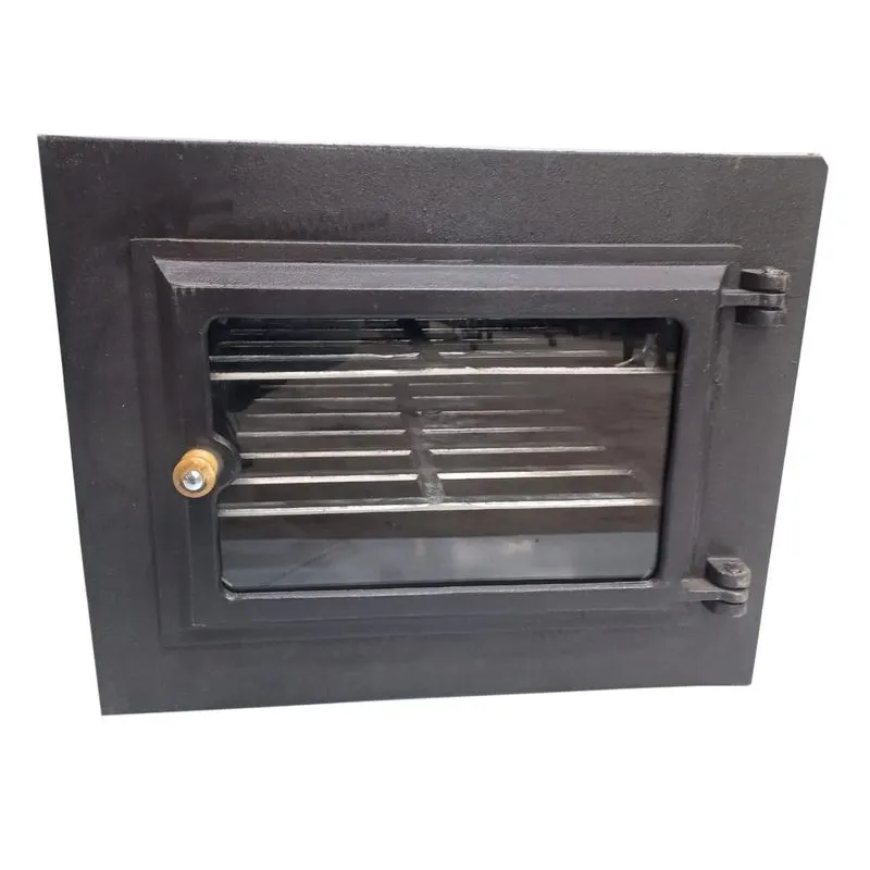 Forno Ferro Fundido Tampa De Vidro 51x33cm Caixote Campeiro