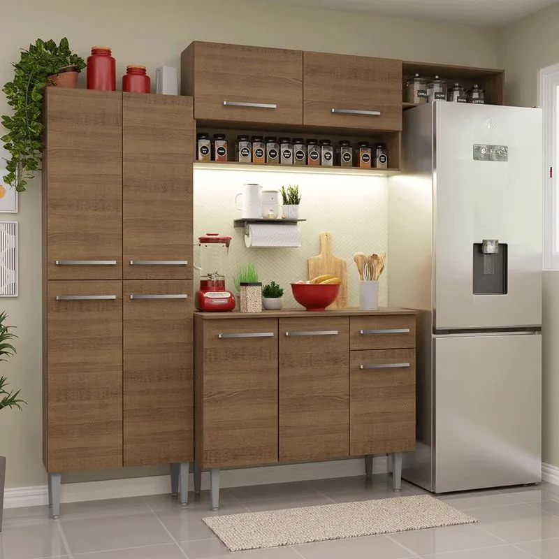 Armário de Cozinha Completa 229cm Emilly Madesa 18