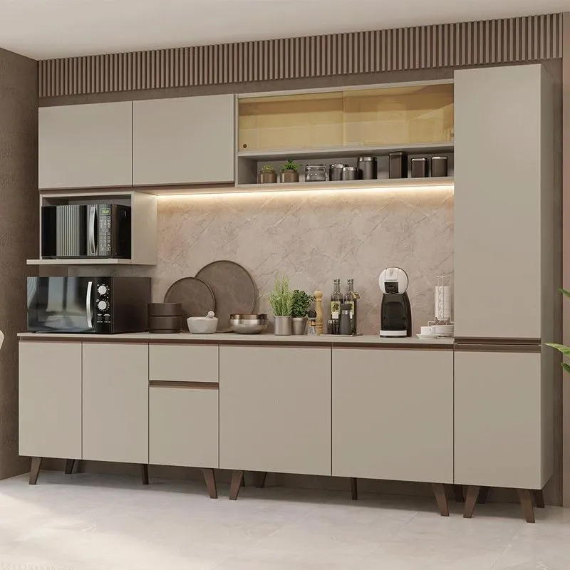 Armário de Cozinha Completa 280 cm Nice Madesa 03