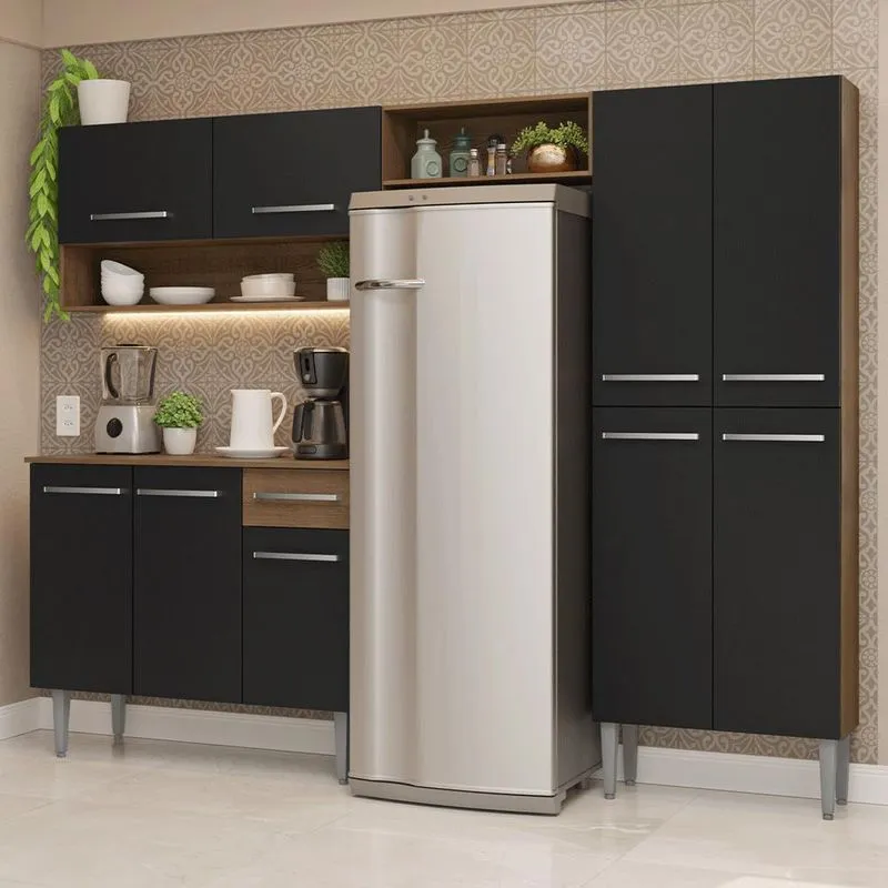 Armário de Cozinha Completa 229cm Emilly Madesa 017