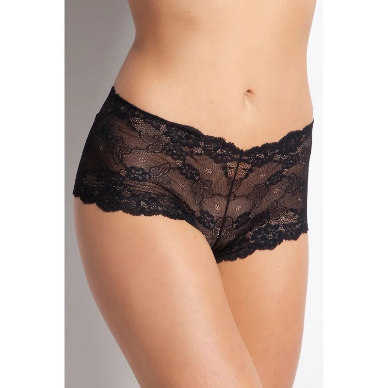 Calcinha Short de Renda - Lace - 314.85 - Preta Calcinha Calcinha Short Em Renda - Lace - 314.85 - Preta - Tamanho Pequeno