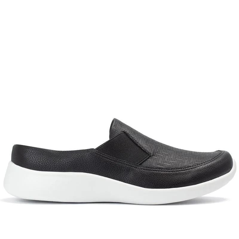 Mule Anabela Baixo Preto