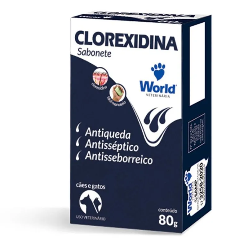 Sabonete Clorexedina 80g Dugs - Worl Vet