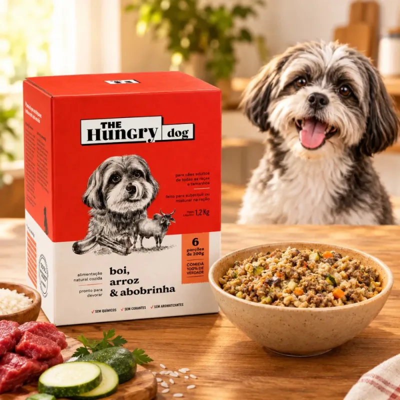 An Cozida The Hungry Dog Cães Bovino 1,2kg Caixa C/ 6 Porções