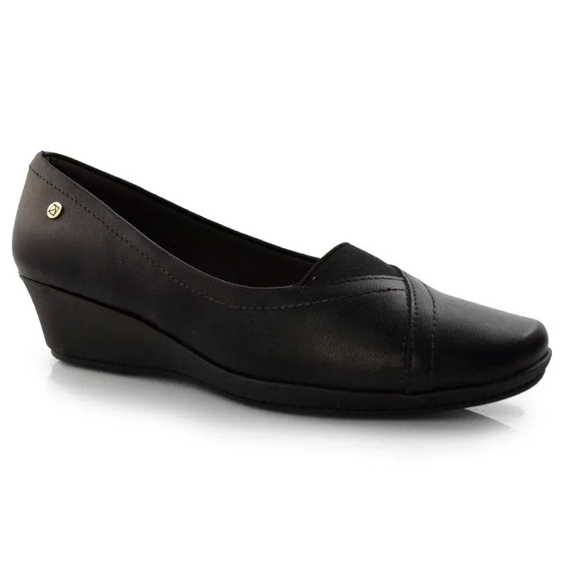 Sapato Anabela Feminino Piccadilly Preto 143164 40