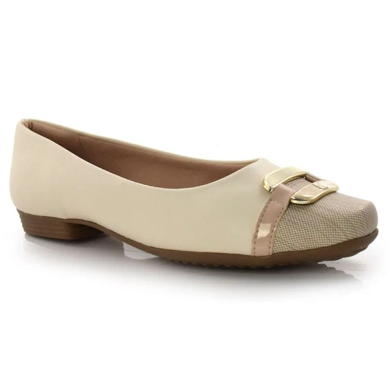 Sapatilha Feminina Piccadilly Creme 250187 38