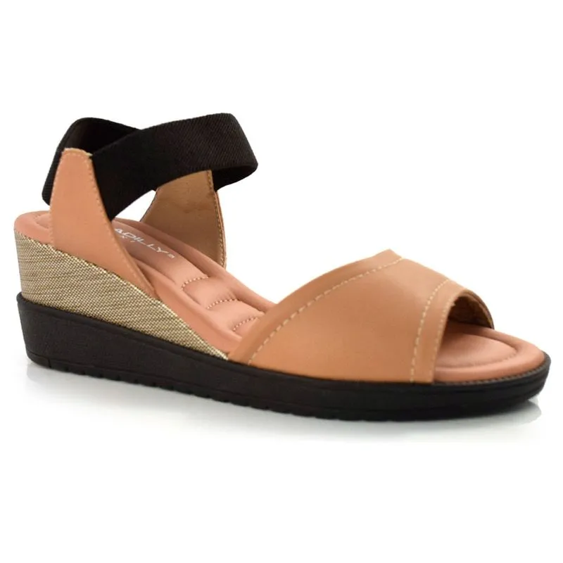 Sandália Anabela Feminina Piccadilly Preto 488006 38
