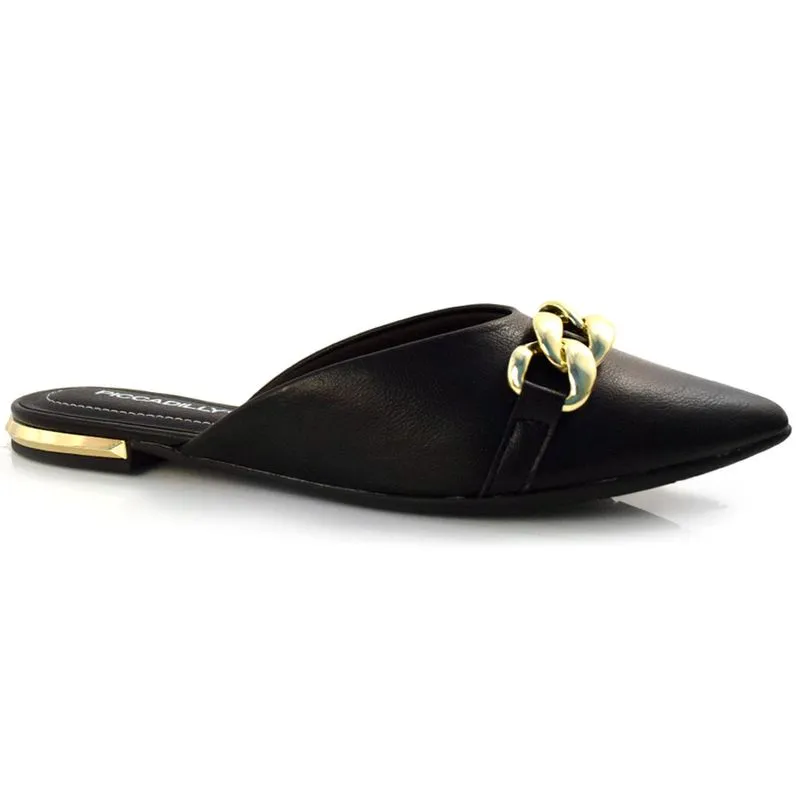 Mule Feminino Piccadilly Preto 274075 35