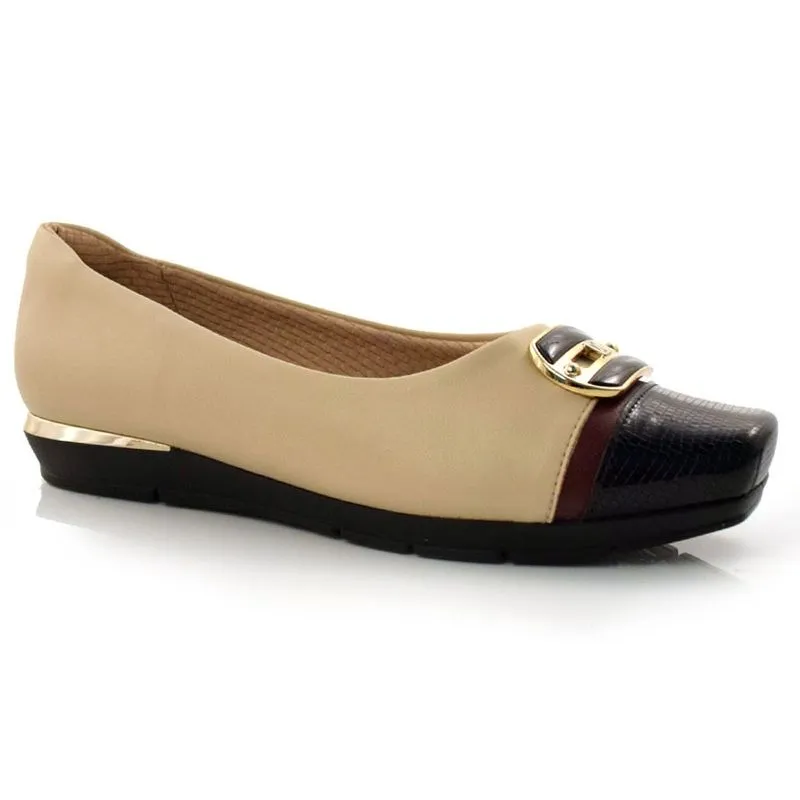 Sapatilha Feminina Piccadilly Creme 147182 36