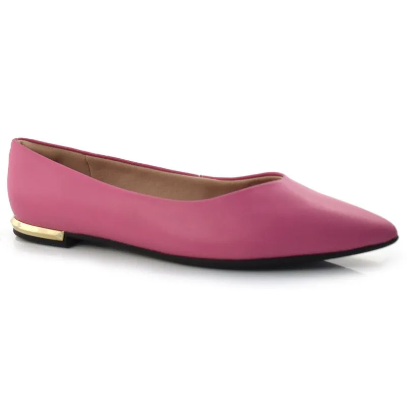 Sapatilha Feminina de Bico Fino Piccadilly Rosa 274054 37
