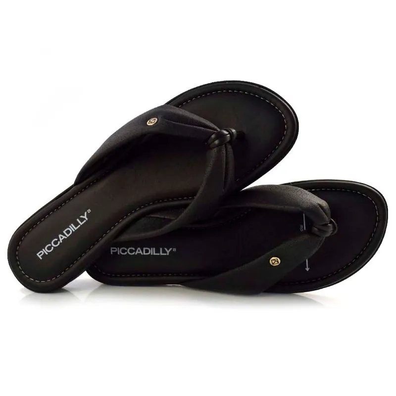 Tamanco Rasteira Feminino Piccadilly Preto 401260 36