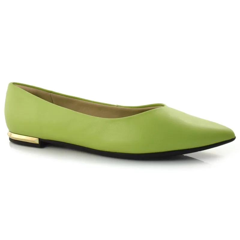 Sapatilha Feminina de Bico Fino Piccadilly Verde 274054 39
