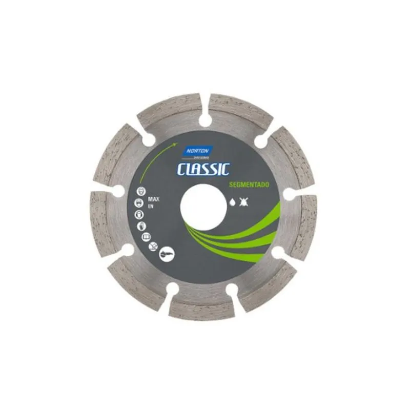 Disco Corte Diamantado Norton Classic Segmentado 110mm x 22,23mm