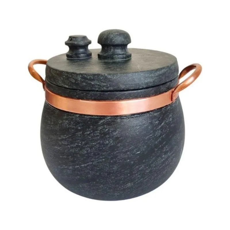 Panela De Pressão Pedra Sabão 6,0 Litros Super Resistente