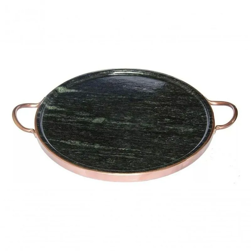 Forma Para Pizza Pedra Sabão Premium Curada De Cobre Para Forno