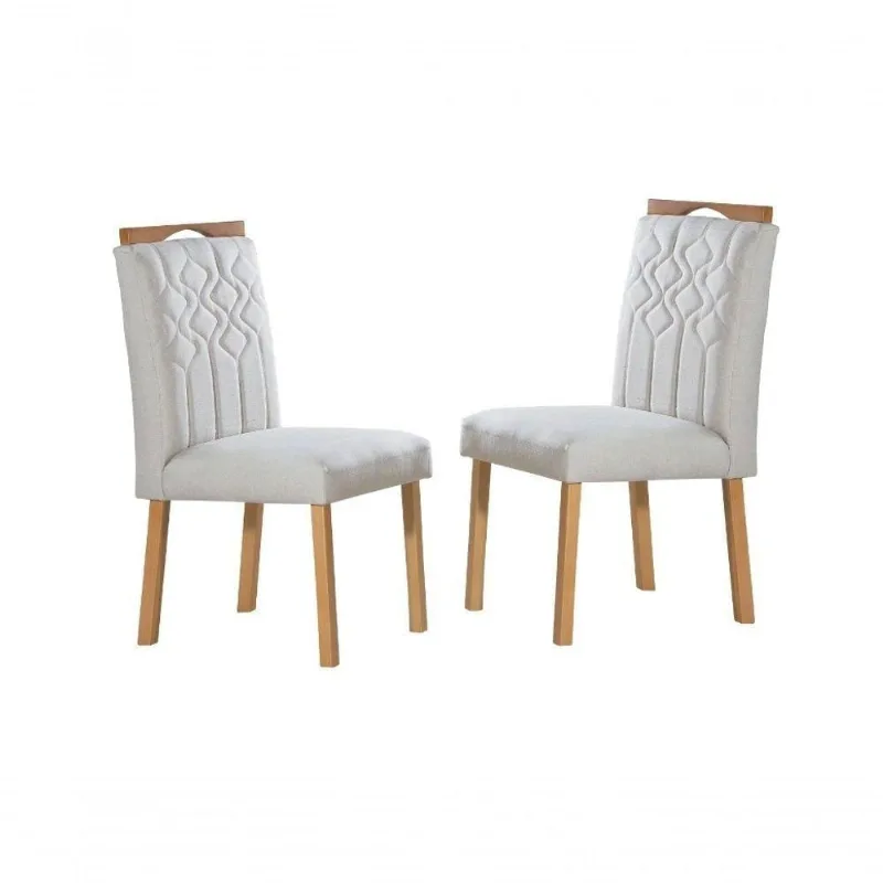 Cadeiras Para Mesa De Jantar Estofada - Salermo - Art Salas