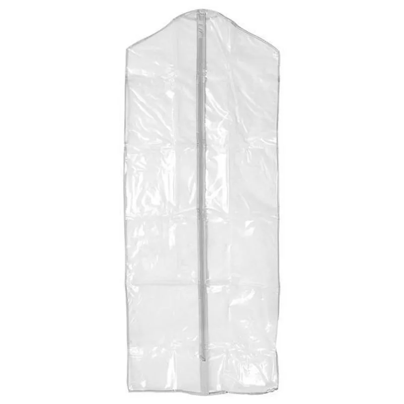 Kit 10 Capa Vestido Longo Noiva Zíper 1,60 Tnt/Pvc Branca
