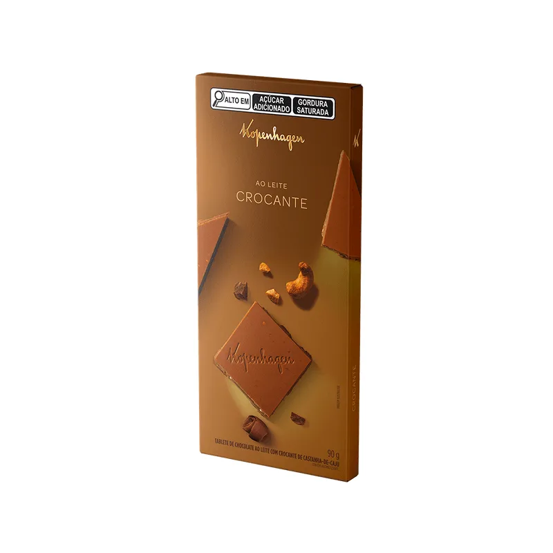 Tablete ao Leite com Crocante de Castanha de Caju 90g
