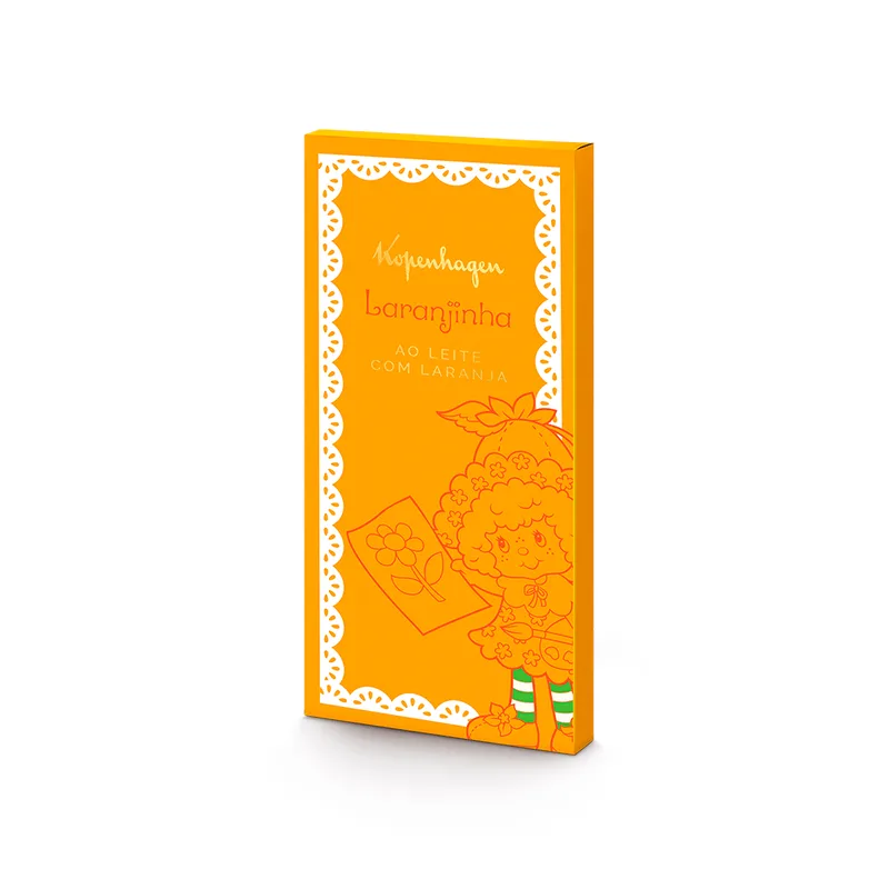 Tablete ao Leite com Laranja 90g - Laranjinha