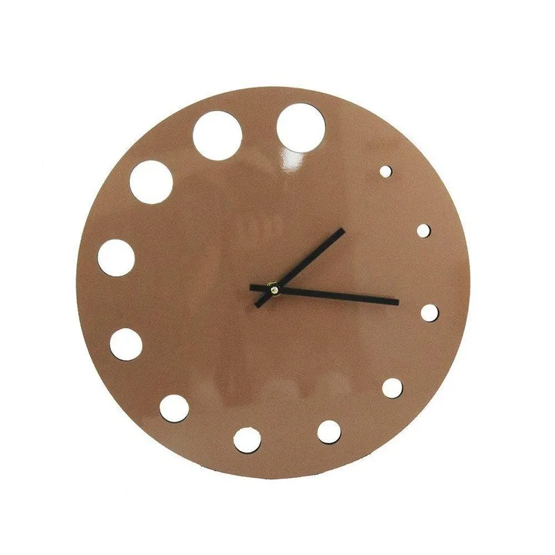 Relógio De Parede Decorativo Premium Cobre Metalizado Com De