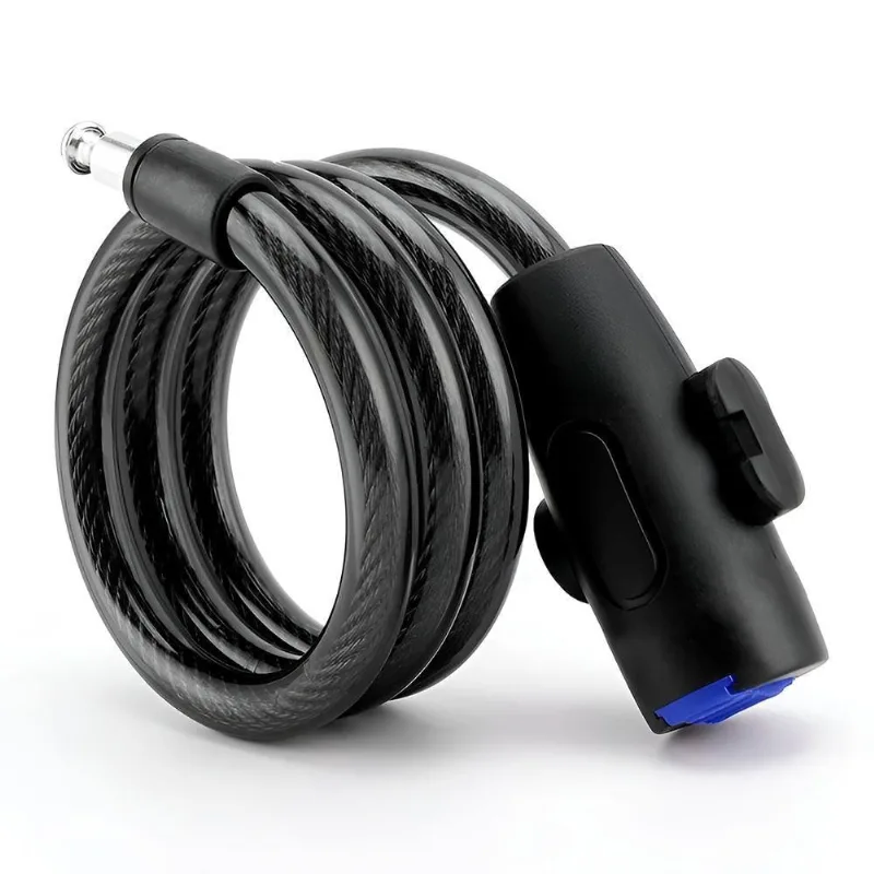 Cadeado Trava Antifurto Para Bicicleta – Corrente Flexível Em Aço 1,50m Com Chaves