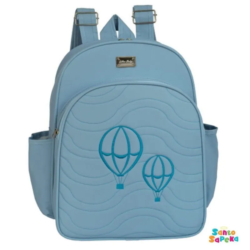 Mochila Maternidade Azul Balãozinho - Mever
